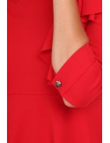 Rotes Kleid mit Rüschen 1818 – Online-Shop – Boutique